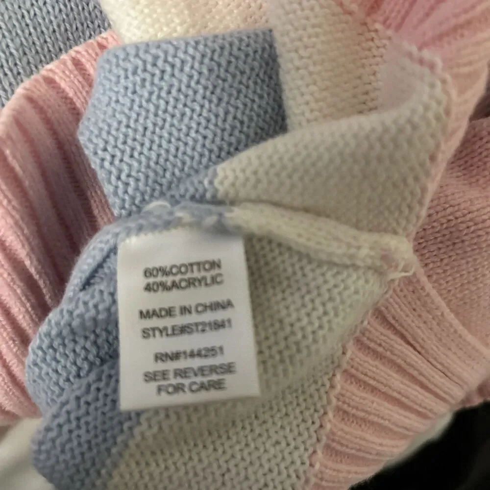 Sincerely Jules colorblock crewneck sweater, Small